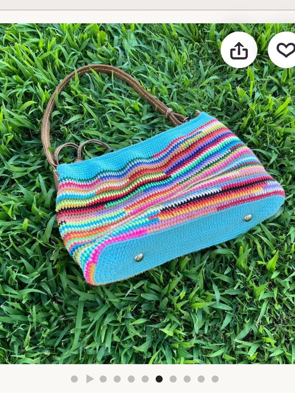 Multicolor Striped Shoulder Bag - Casual Summer Tote